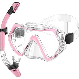 Equipamento De Mergulho , Conjunto De Snorkel Seco180 ° Visão Ampla Panorâmica , Máscara Antiembaçante , Profissional Pa