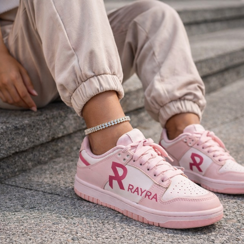 Tênis Feminino Rayra Rosa Estilo Donk Casual 2.2 Envio Full — R$ 61,43 em Shopee, 37% OFF