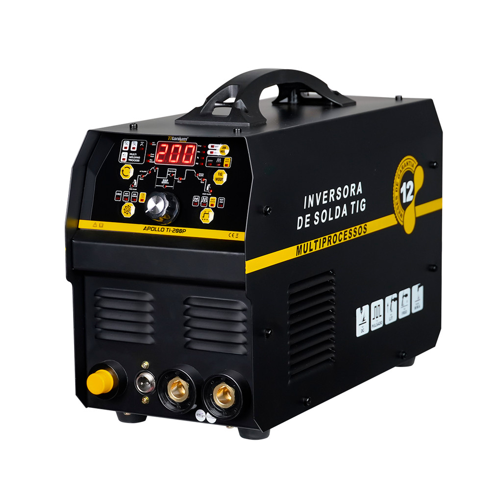 Inversora de Solda TIG Apollo TI-200P 200A Titanium