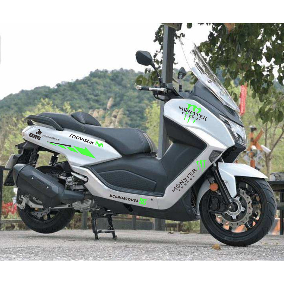 Adequado Para Sanyang Maxsym400 Adesivos De Carro Exclusivos Garra Modificados Pedal Corpo Decalques Decorativos À Prova