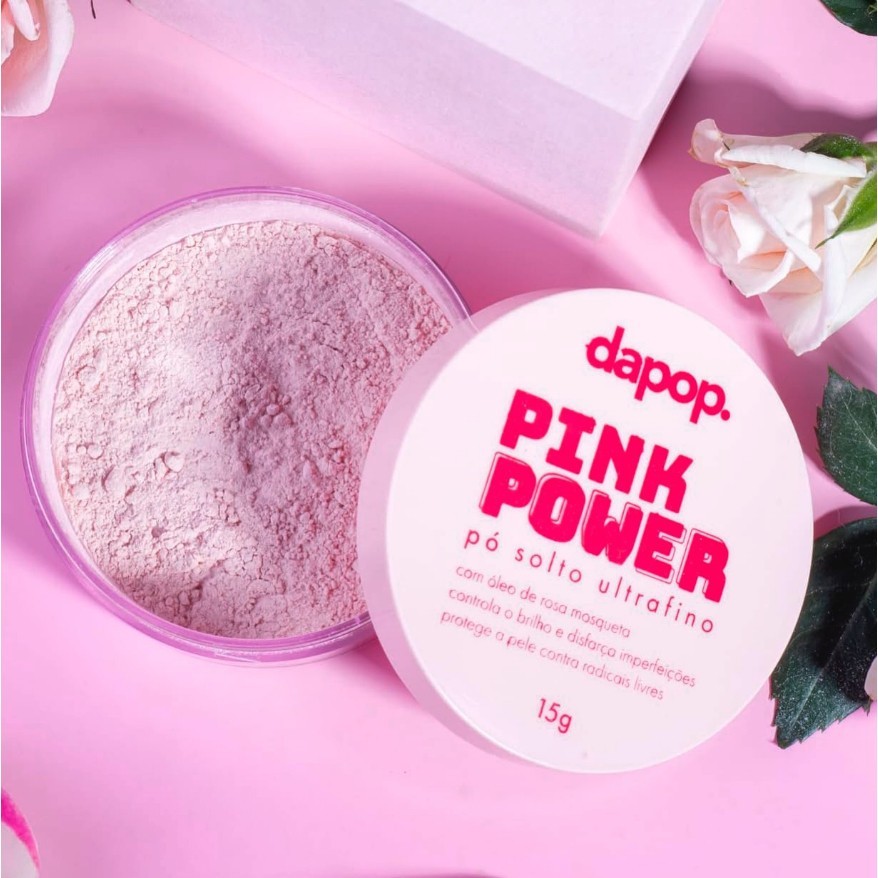 Pó solto ultrafino Dapop Pink Power