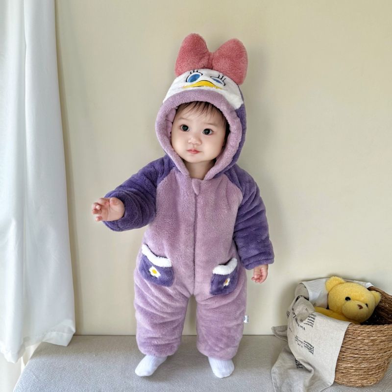 Roupas de bebê roupas de bebê envoltório pés escalada quente outono inverno Outing roupas grossas fashioncod rede vermel