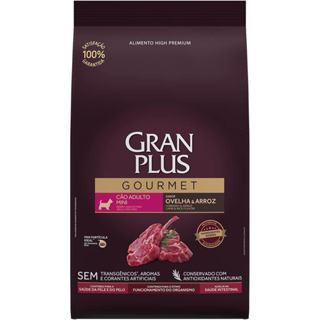 Racao Gran Plus Gourmet Cães Adultos Raças Mini e Pequeno Ovelha e Arroz 15kg em Oferta na Shopee