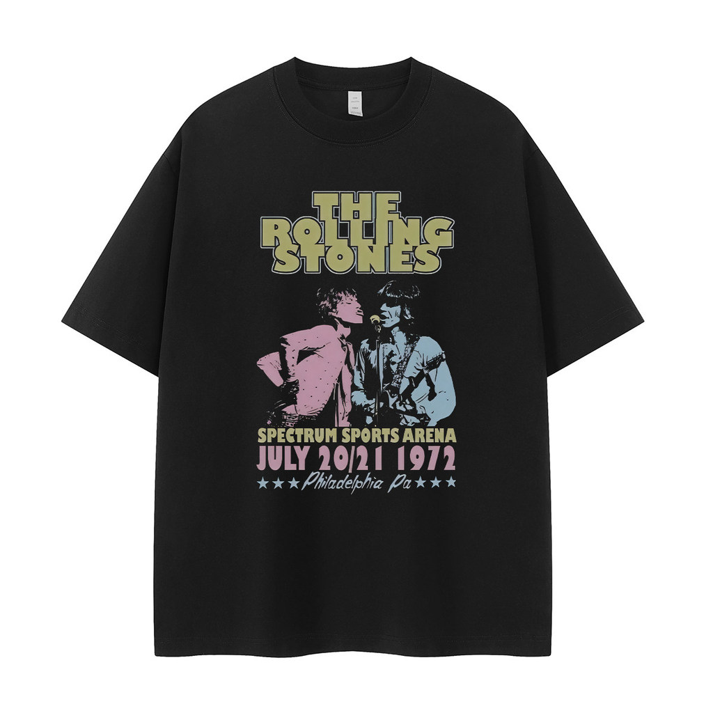 Music.Soul Camiseta Unissex The Rolling Stones Retrato Vintage Estampa Rock Design Exclusivo Confortavel Estilosa Ate...