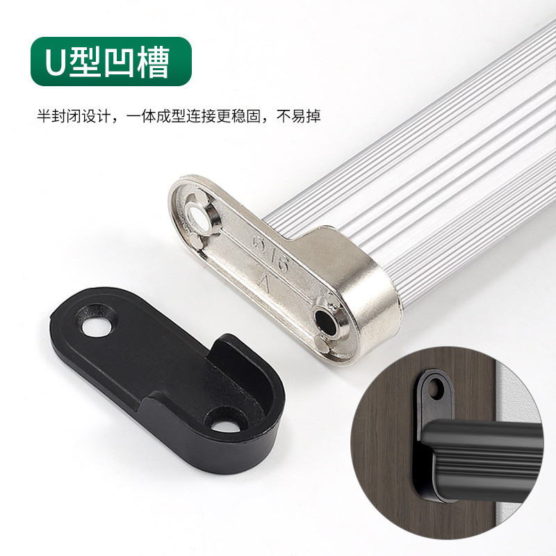 Guarda-roupa haste de roupas guarda-roupa barra transversal armário haste de roupas titular de haste de roupas Flange as