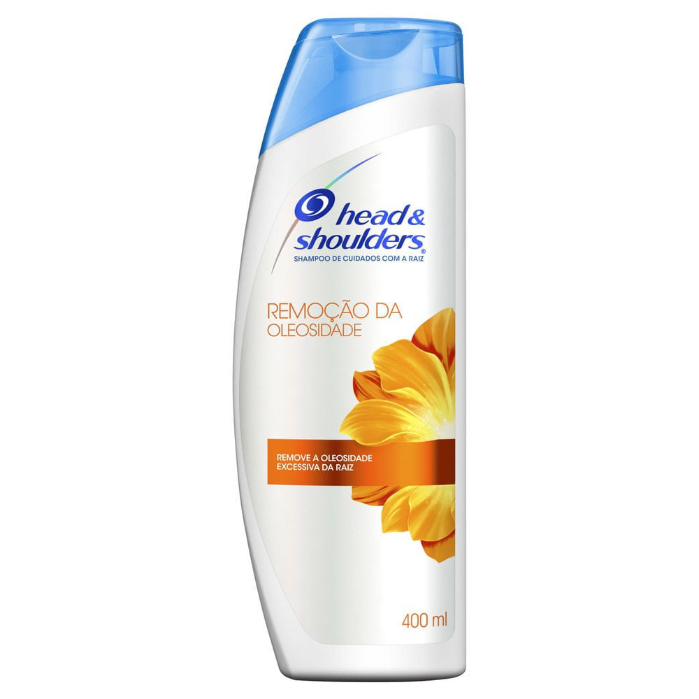 Shampoo Head & Shoulders Remoção da Oleosidade Cuidados com a Raiz 400ml em Oferta na Shopee