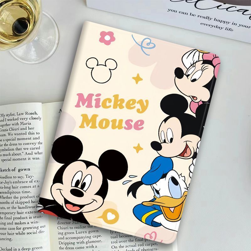 Capa Mickey Mouse para Samsung Galaxy Tab A9 A9+ S6 Lite S7 S8 S9 FE+ Proteção Total Antichoque