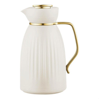 Garrafa Térmica Jade Bege E Dourado Click 1 Litro Tuut em Oferta na Shopee