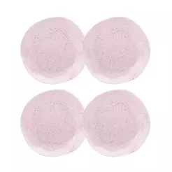 Jogo de 4 Pratos Fundos 22,5 Cm Oxford Ryo Pink Sand