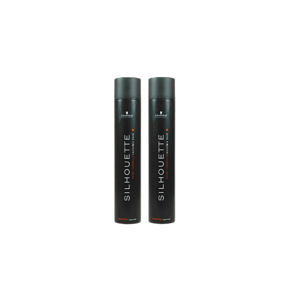 Kit Com 2 Spray Schwarzkopf Silhouette Hair Fixador 500Ml