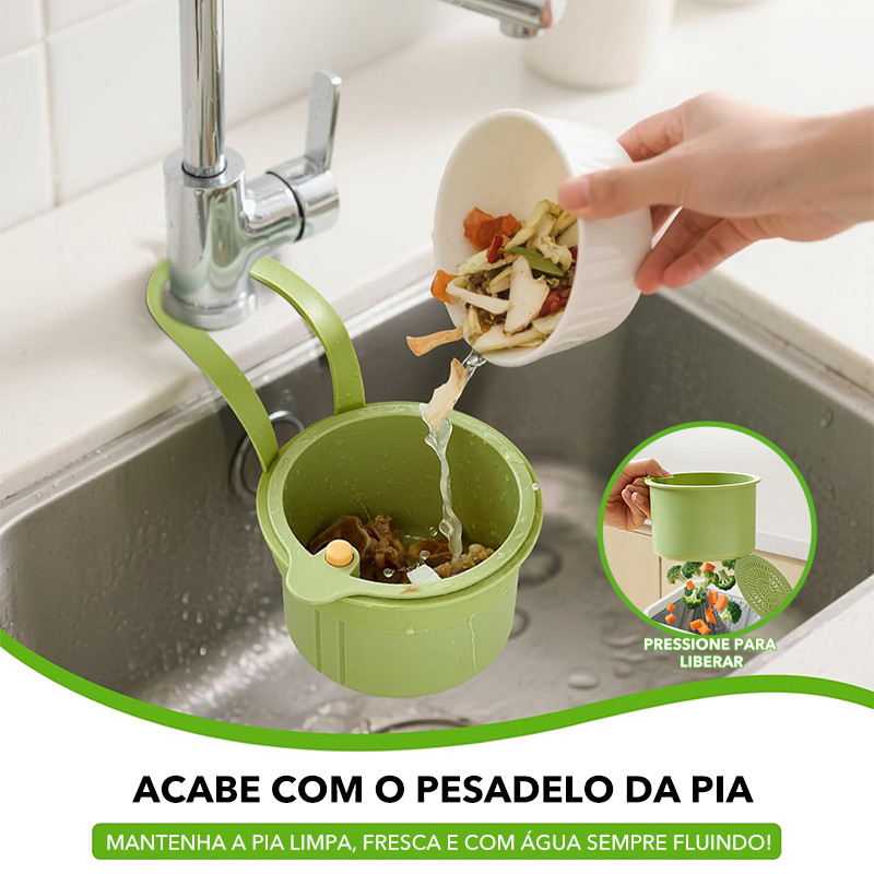 【Pronta Entrega】 Cesto Coletor Lixo de Pia Filtro Restos Comida…