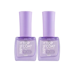 Kit 2 Esmaltes Top Coat Brilho Absoluto Finish Impala 8,8ml
