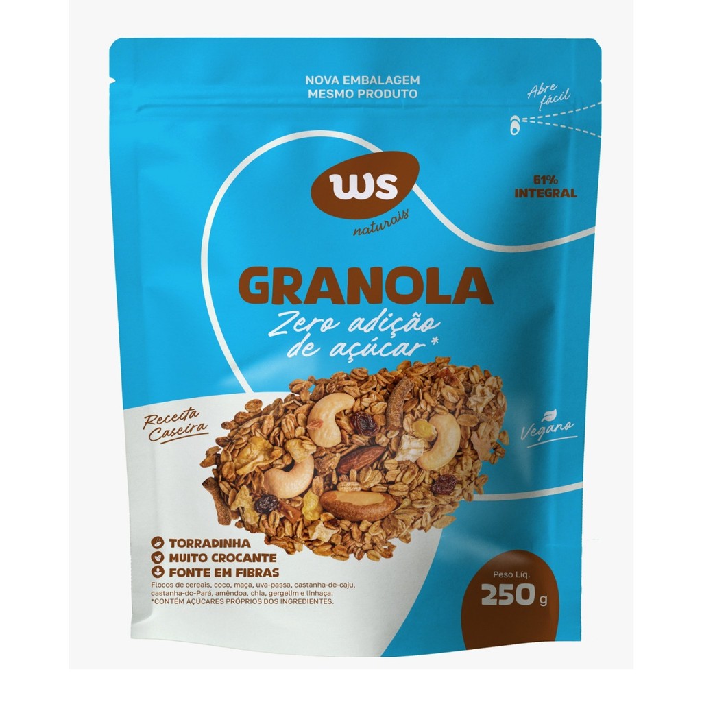 Granoa Zero Adição de Açucar WS NATURAIS 250g