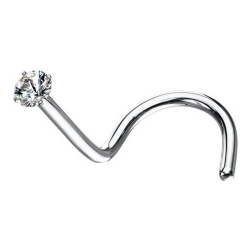 Piercing Nariz Zircônia em Aço Inoxidável Antialérgico