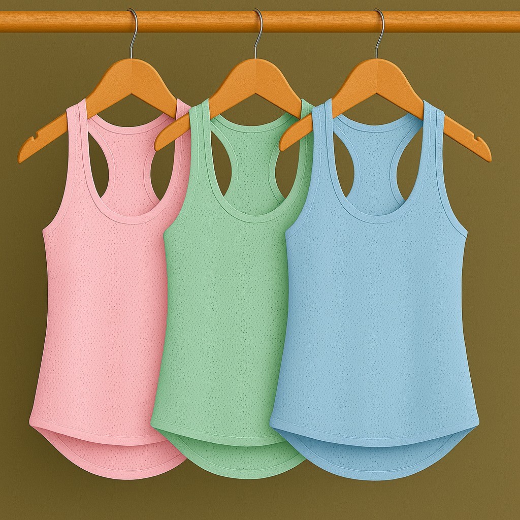 Kit 3 Blusas Regata Dry Fit Femininas Premium – Academia, Corrida e Treino