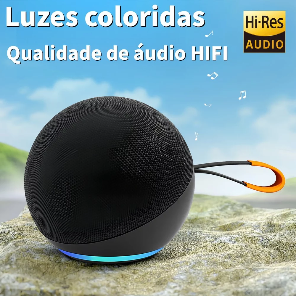Alto Falante Virtual Alexa Echo Dot 5 Geração Original, Compacto e Moderno, Melhor Preço e Envio Imediato