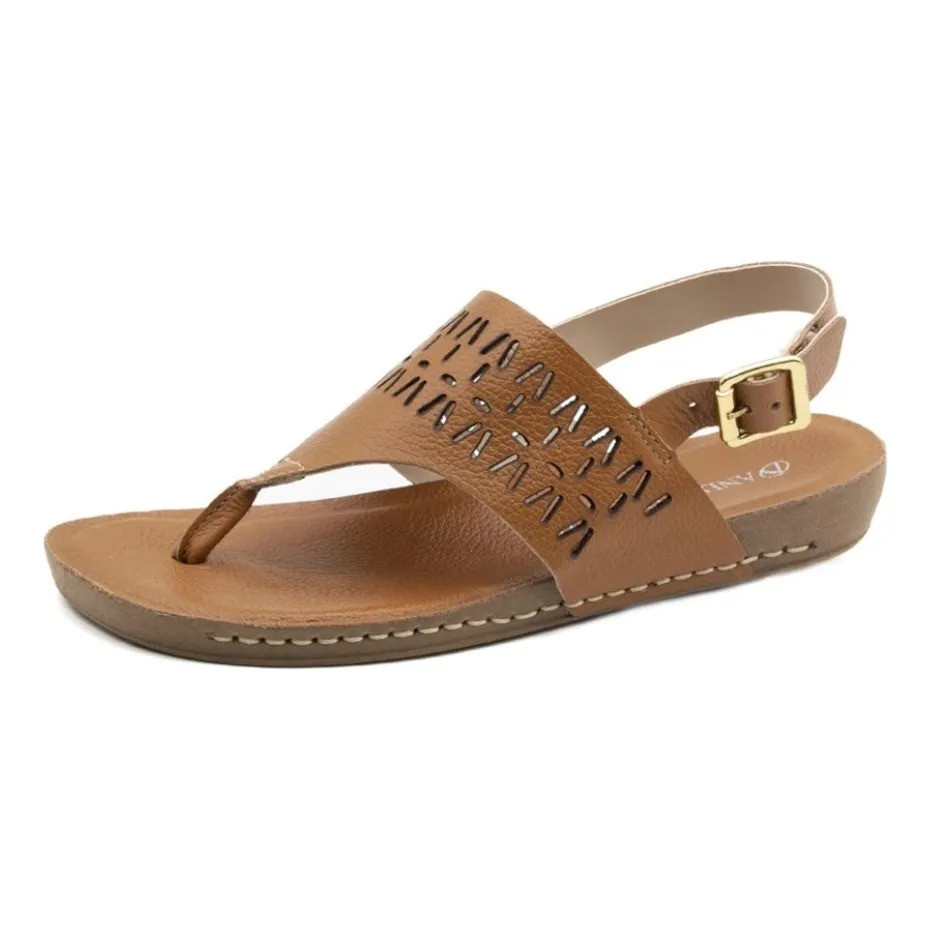 Sandalia Flatform Goa Couro Alfa Camel Feminina Premium Luxo Confortavel Couro Legitimo Macia Elegante Estilo