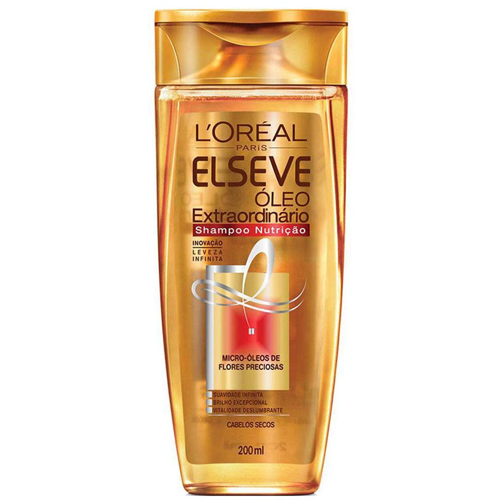 Shampoo Elseve Óleo Extraordinário Nutrição 200ml em Oferta na Shopee