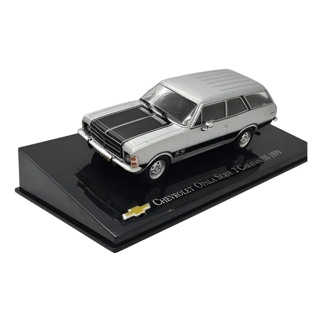 Miniatura Chevrolet Opala Caravan Série 2 Ss 1979 1:43 Ixo Prateado