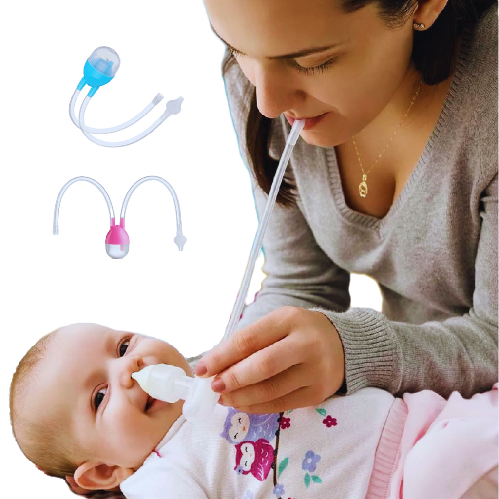Aspirador Nasal Limpa e Remove Catarro Alivia Bebe Infantil Facil Usar