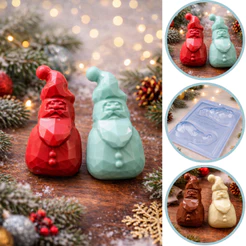 Forma bwb PAPAI NOEL LAPIDADO 140g especial 3 partes natal 2023 Cód. 10325 (CHOCO)
