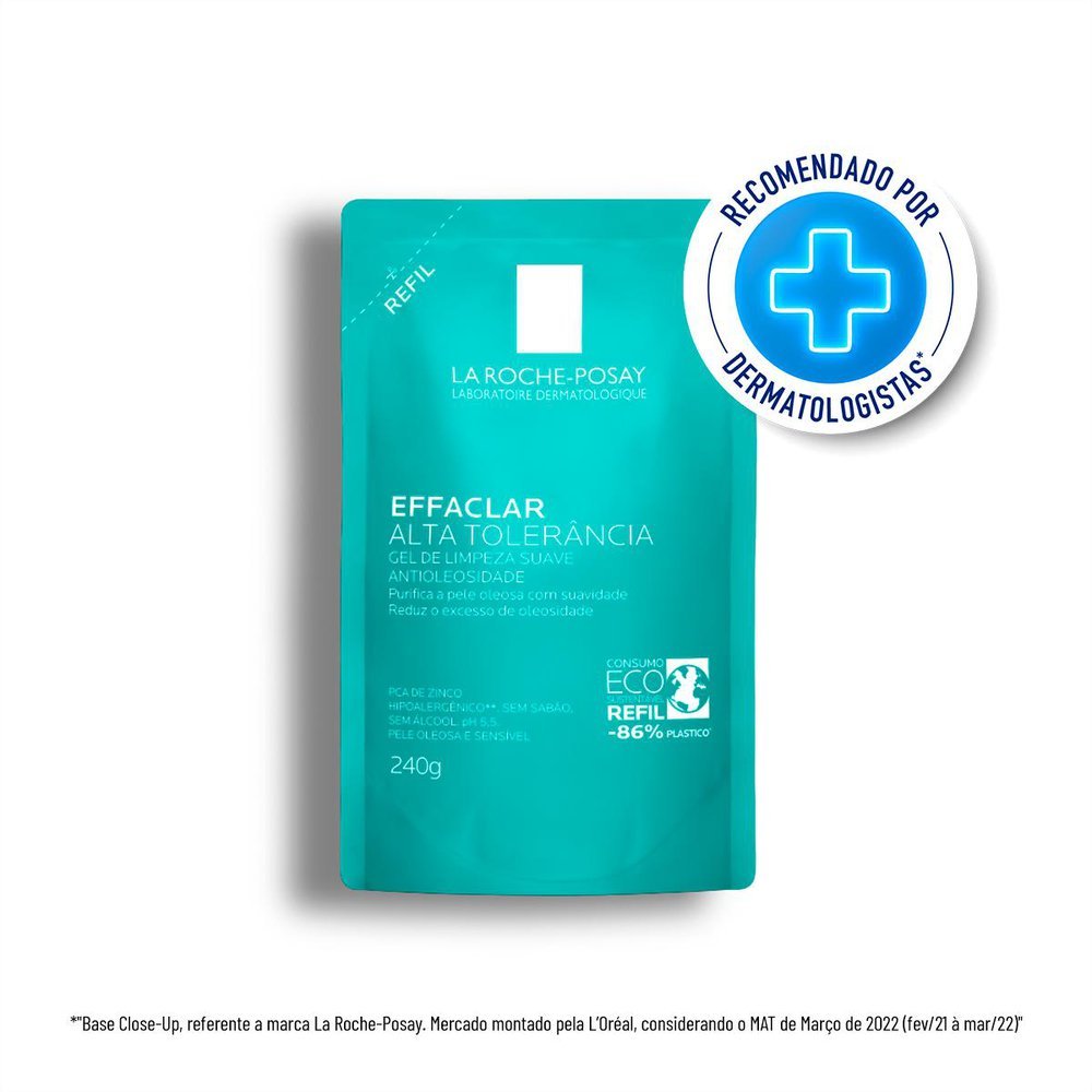 Gel de Limpeza Facial Effaclar Alta Tolerância La Roche-Posay Refil 240g