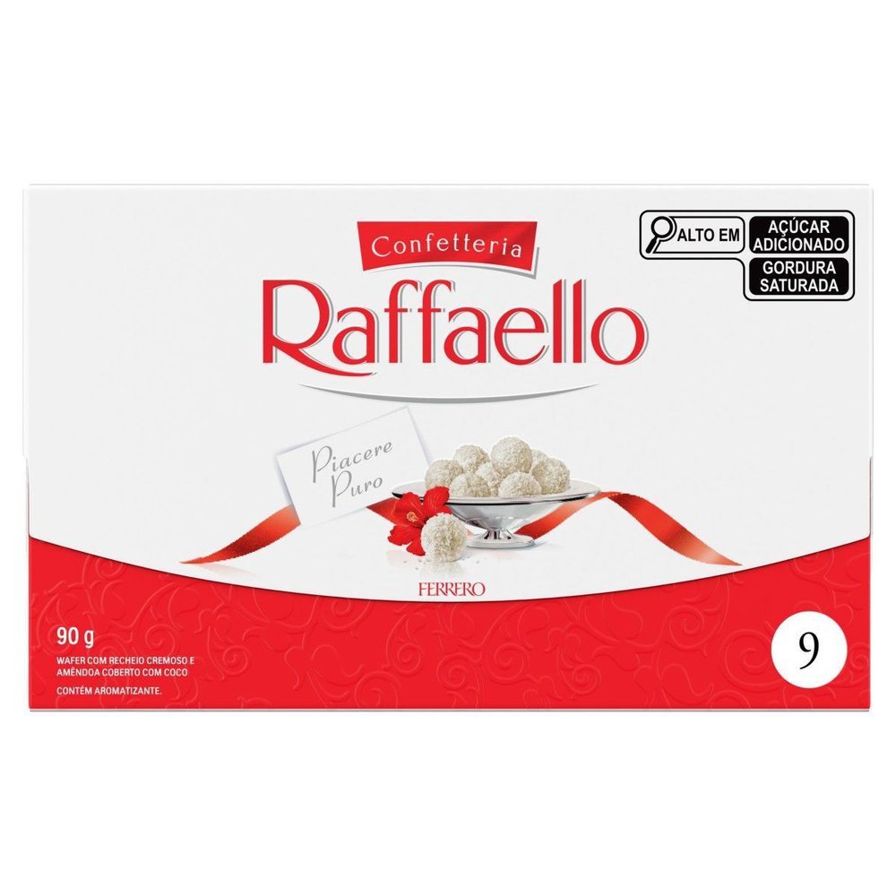 Bombom Raffaello Ferrero Rocher 9 unidades