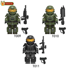 Crianças brinquedos blocos de construção educacionais presentes aniversário soldados decoração Mecha soldados