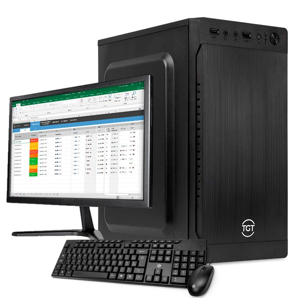 PC Home Essential S, Intel Core i3, 8GB DE RAM, SSD 240GB, Completo com Monitor e Periféricos