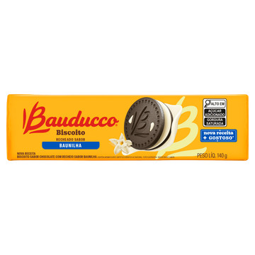Bauducco Chocolate Biscoito Recheado Baunilha