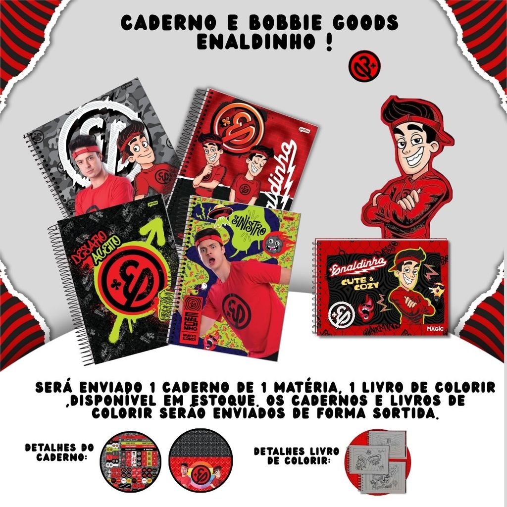 Kit Mochila Enaldinho de Rodinhas Lancheira E Estojo Triplo