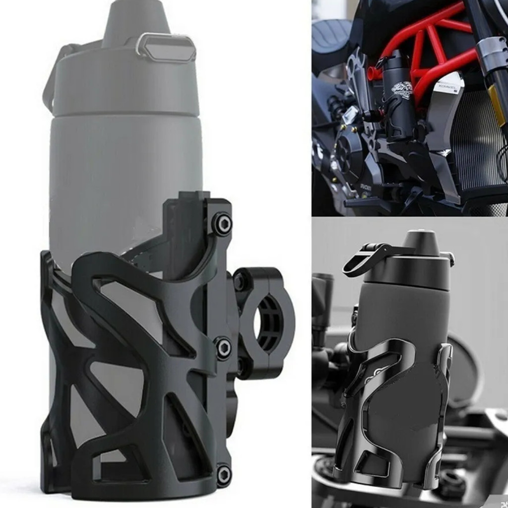 Porta Garrafas para Bicicleta e Moto Universal Suporte Guidão Resistente LE-155 em Oferta na Shopee