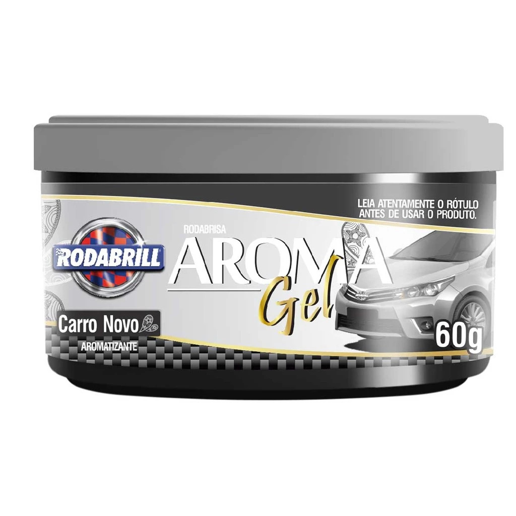 Aromatizante Automotivo Rodabrill Aroma Gel Carro Novo 60g Longa Duração em Oferta na Shopee