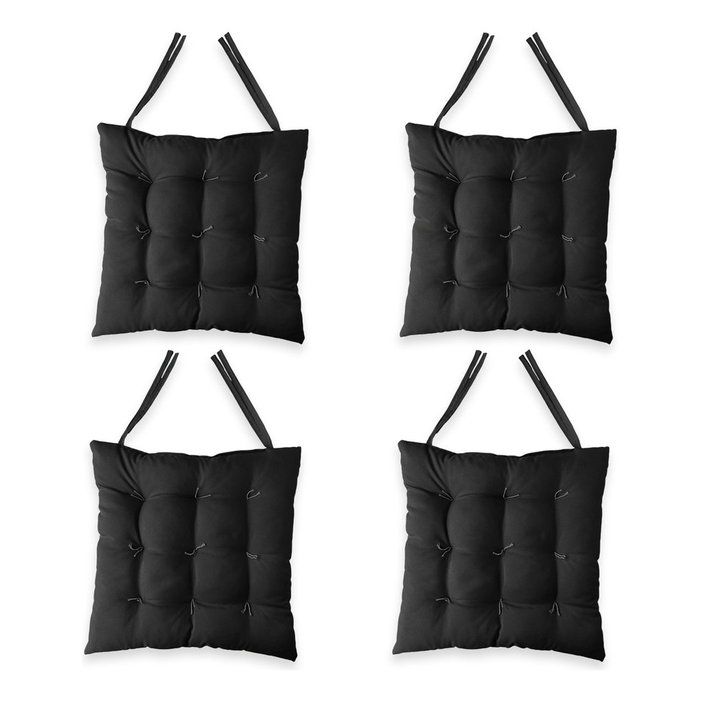 4 Assentos Para Cadeira 40x40 Almofada Futon Banco Cozinha