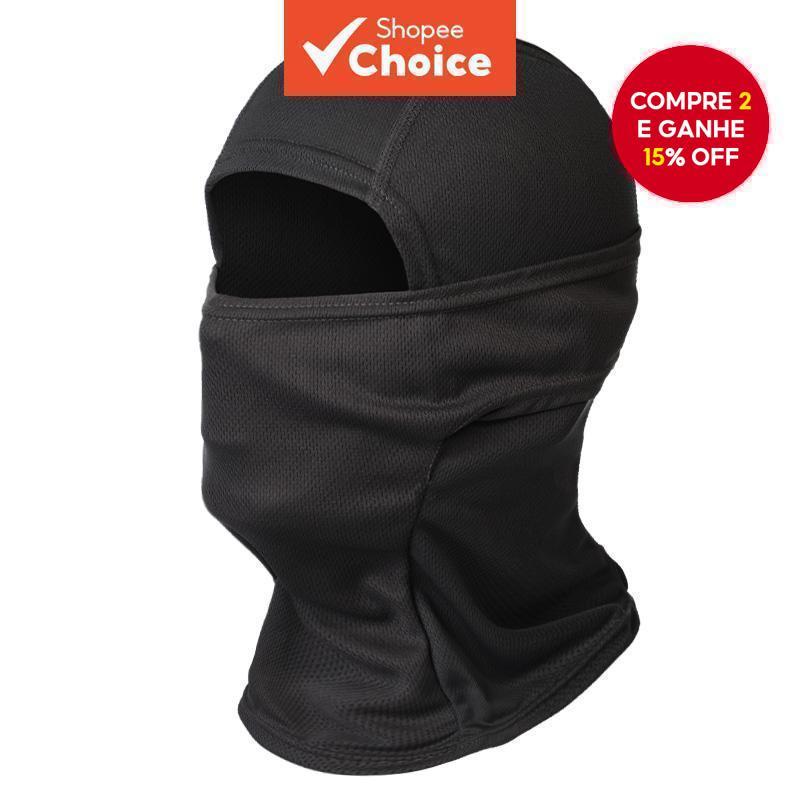 Máscara de Airsoft de Malha Respirável Balaclava Máscara Facial Completa Proteção Solar Balaclava Motocicleta