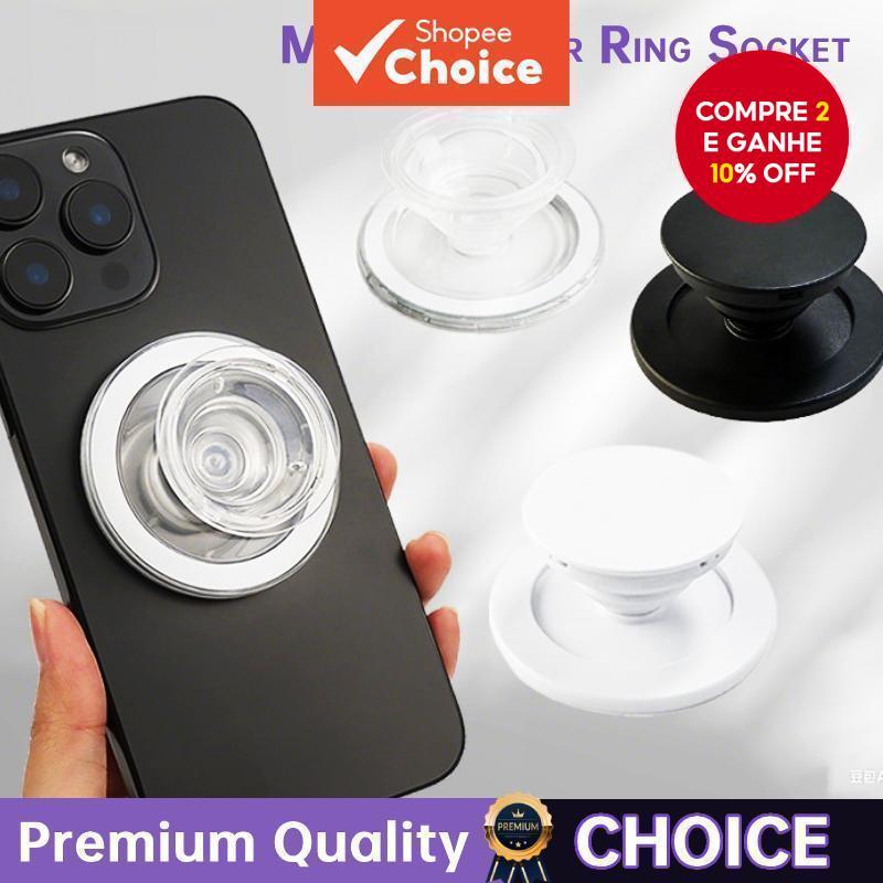 Suporte Magnético Para Telefone , Soquete De Anel De Dedo Carregamento Sem Fio , Celular