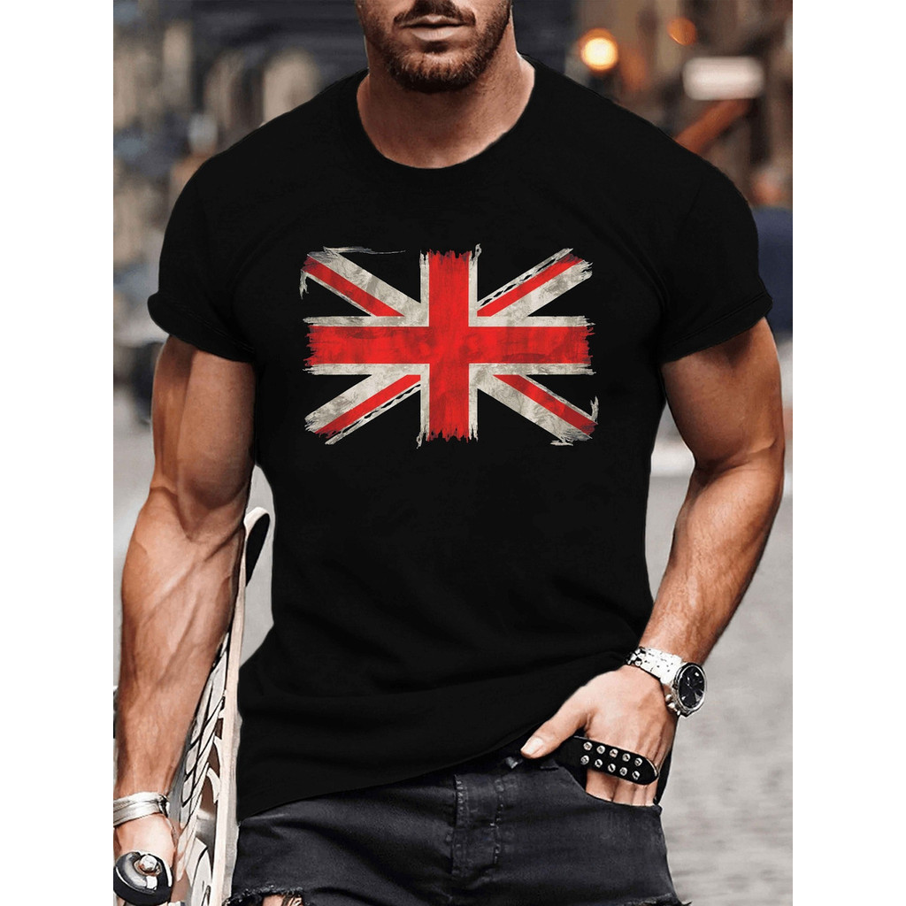 Camiseta Masculina Estampa  Reino Unido Moda Estilo