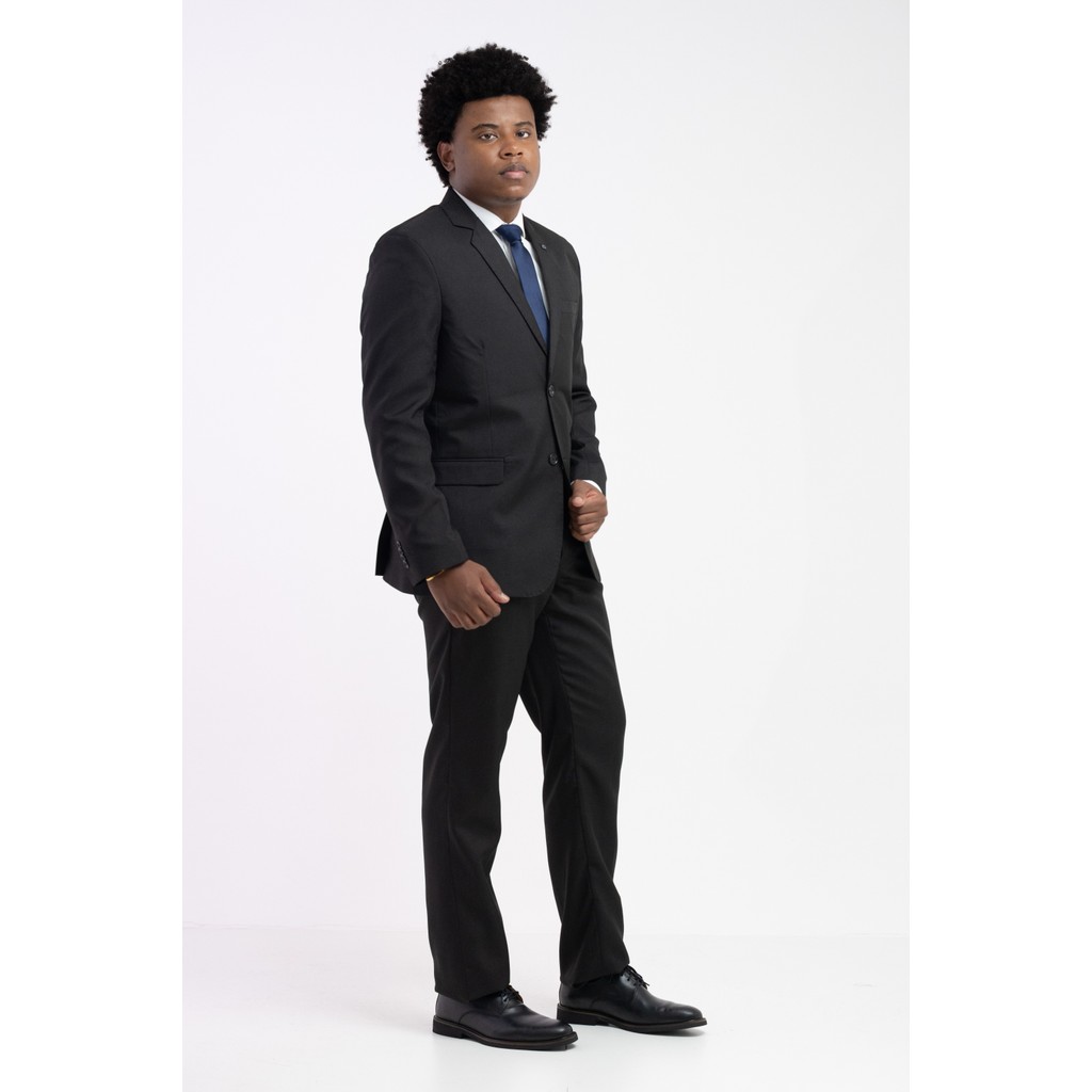 Terno Masculino Pataloo Oxford Slim Fit Preto Resistente