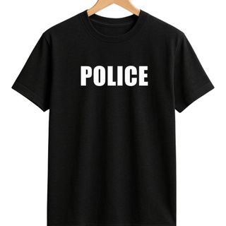 Camiseta Police Fantasia Unissex Carnaval