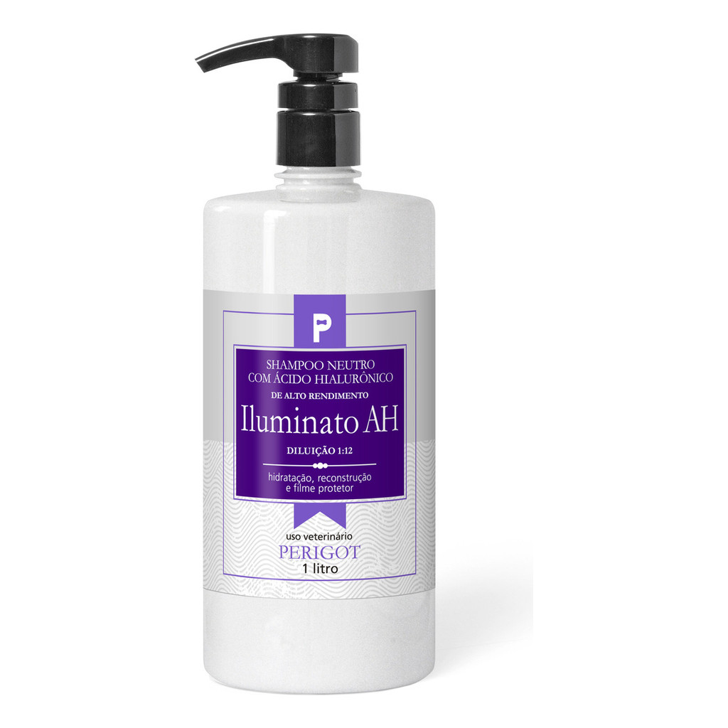 SHAMPOO ÁCIDO HIALURÔNICO DELUX ILUMINATO 1L PERIGOT CÃES 1:12