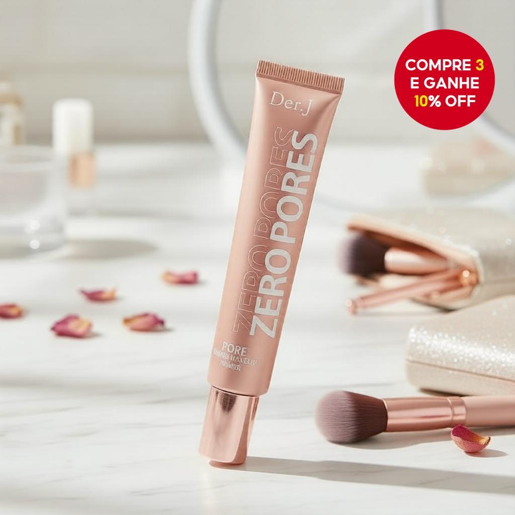  Der.J Zero Pore Blurring Primer, BB Cream Base de Maquiagem com Hidratação e Clareamento Natural para Mulheres 30ml