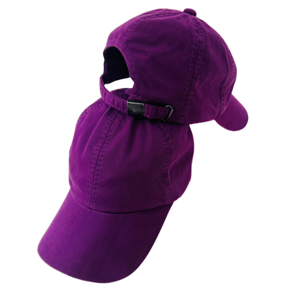 Boné Roxo Violeta Liso Sarja Tecido Sem Detalhes Bordar Basico Selenita