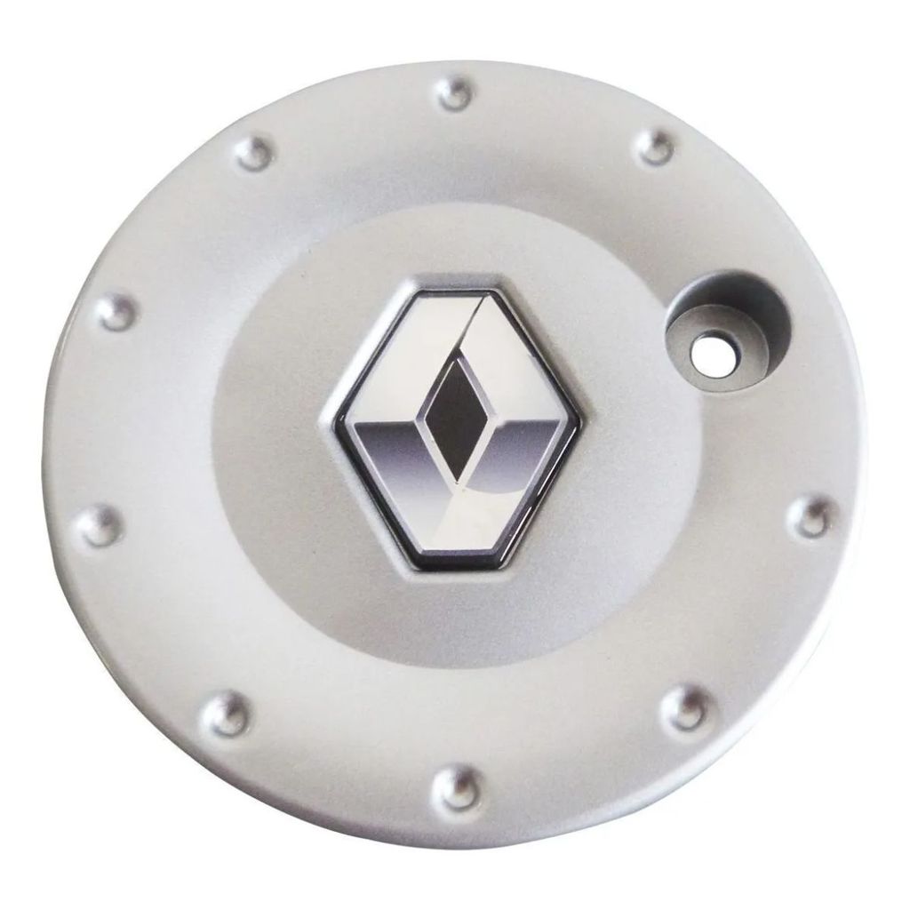 Calota Miolo Tampa Roda Clio 2005 Prata Emblema