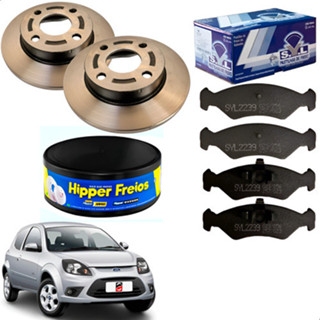 Kit Discos De Freio E Pastilhas Ford Ka 1.0 1997 A 2013. em Oferta na Shopee