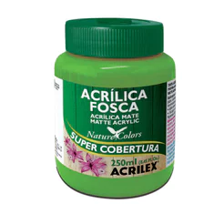 Tinta acrílica fosca Verde Folha 250ml 510 Acrilex