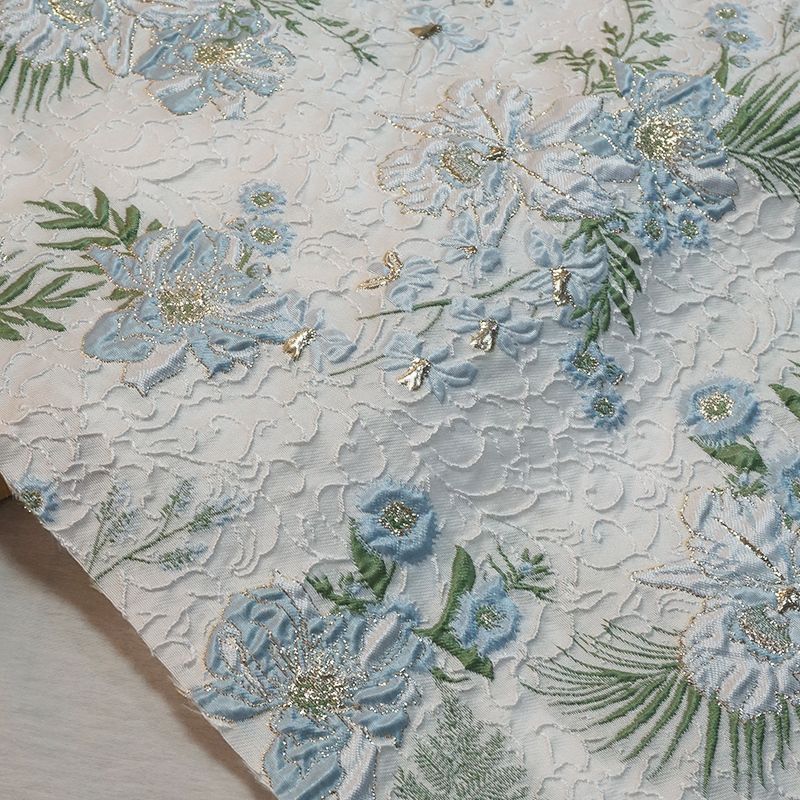 Three-dimensional jacquard weaving 150*50CM Woven high-density relief cheongsam Fabric