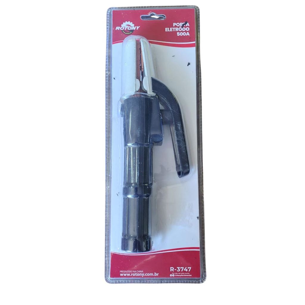 PORTA ELETRODO COM MORDENTE COBRE 500AMP ROTONY