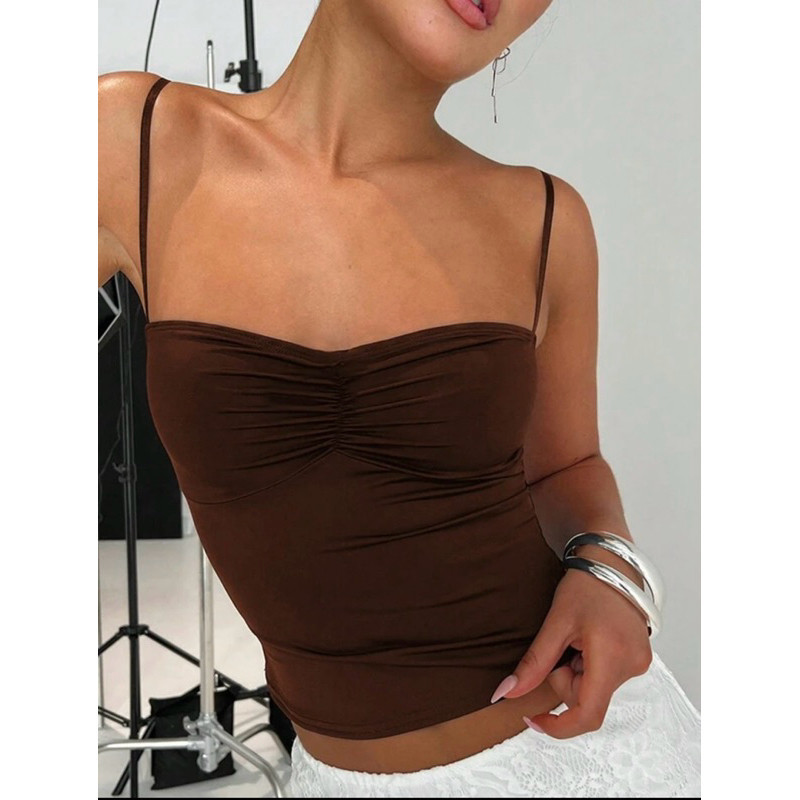 Regata Feminina de Alcinha Blusa Feminina Aesthetic Moda Basic Blusa Feminina em Oferta na Shopee