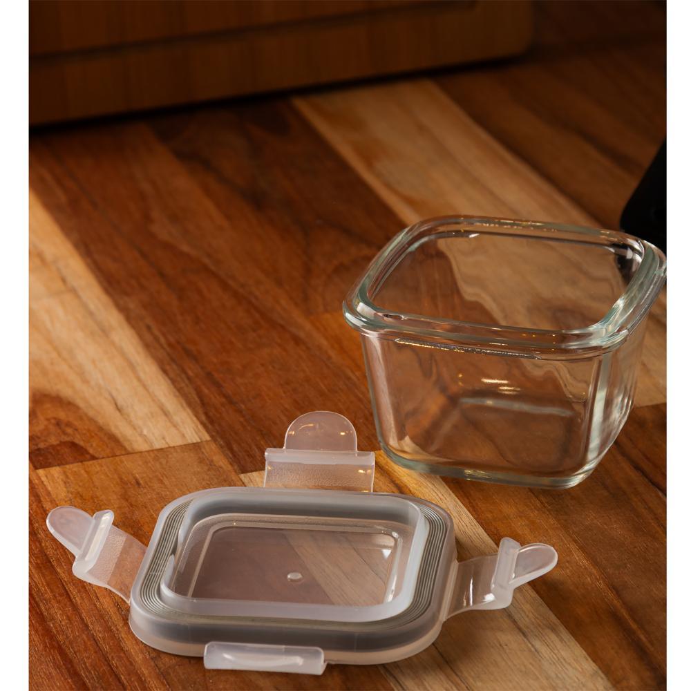 Pote Hermético com Tampa Quadrado Lyor 150ml Vidro em Oferta na Shopee