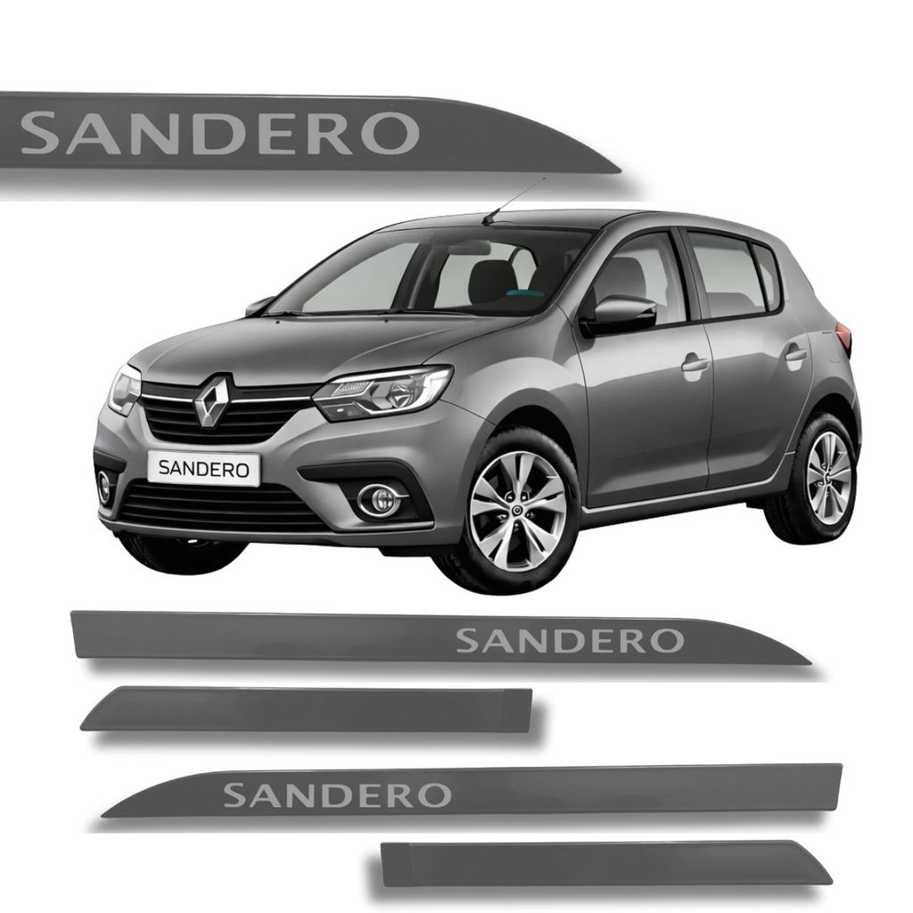 Friso Porta Renault Sandero Original Cinza Cassiopee 2020 à 2023